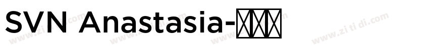 SVN Anastasia字体转换